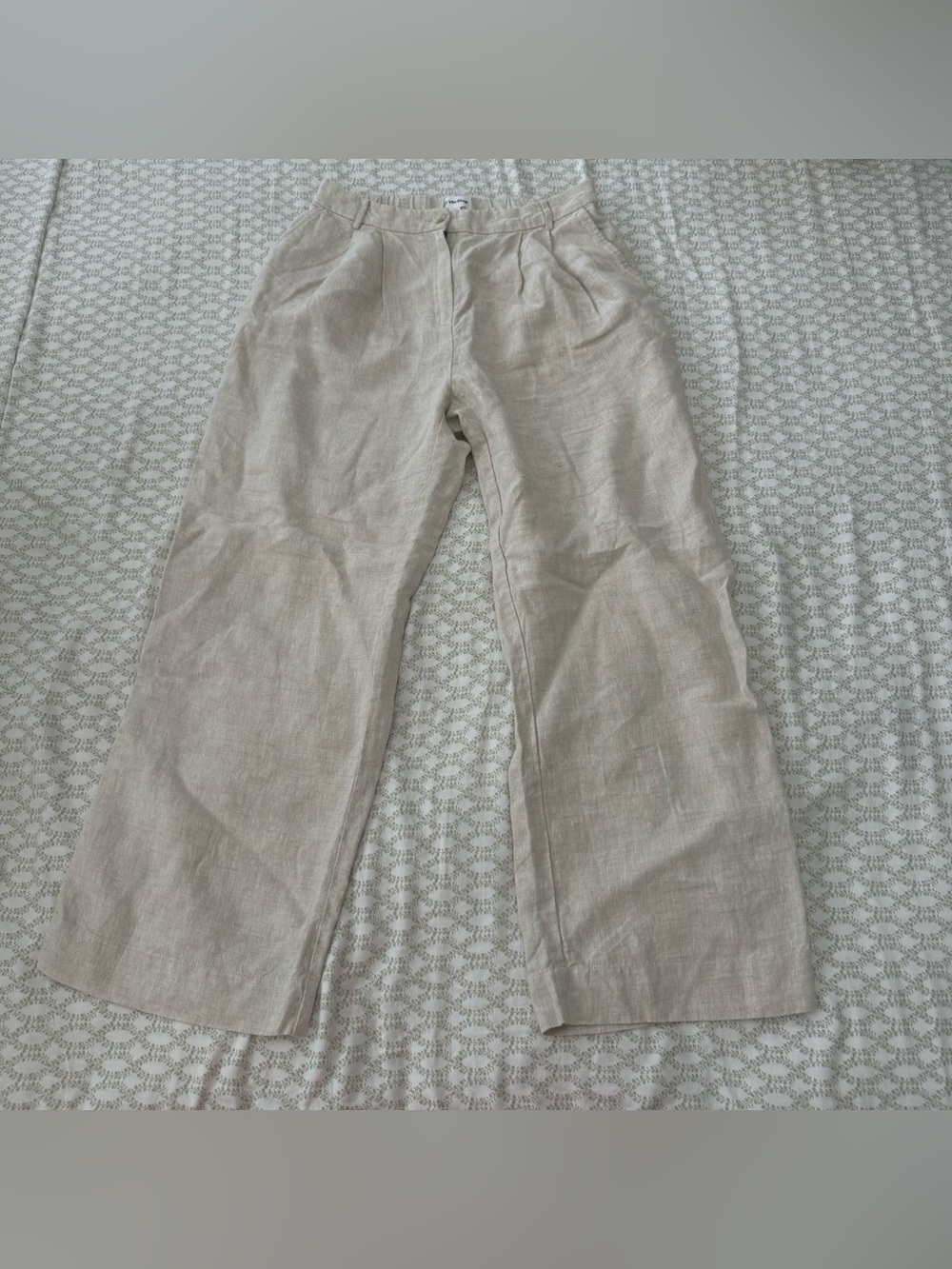 Women's Classic Linen Blend Wide-Leg Pants โ size M